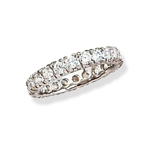 Claw-set Eternity Band Cubic Zirconia
